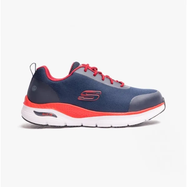 200086EC/NVRD 200086EC/NVRD ARCH FIT SR - RINGSTAP Mens Safety Trainers Navy/Red