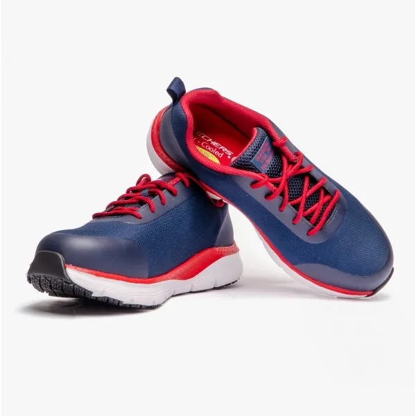 200086EC/NVRD 200086EC/NVRD ARCH FIT SR - RINGSTAP Mens Safety Trainers Navy/Red