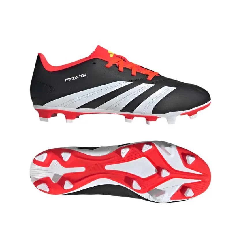 Adidas Adults Unisex Football Boots Predator Club FG Black/White/Solar Red