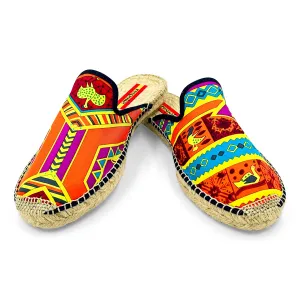 AFRIQUE Orange Mule Espadrilles