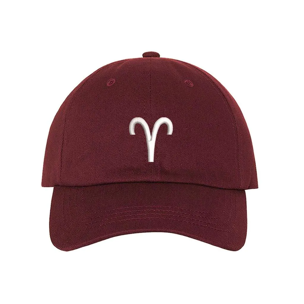 Aries Baseball Hat -   Aries Zodiac Symbol Hat