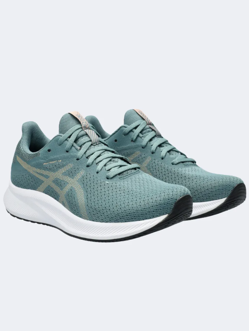 Asics Patriot 13 Women Running Shoes Teal/Champagne