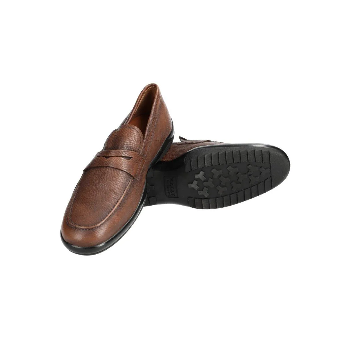 Bally Slipon Loafers Leather Brown Colour For Men