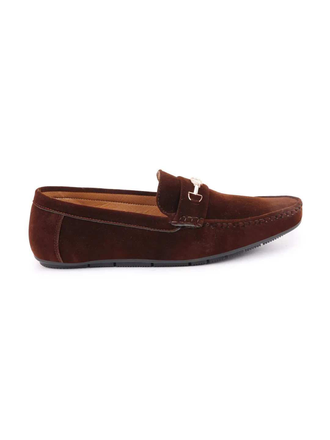 Basics Men Brown Horsebit Buckle Outdoor Comfort Loafer Shoes