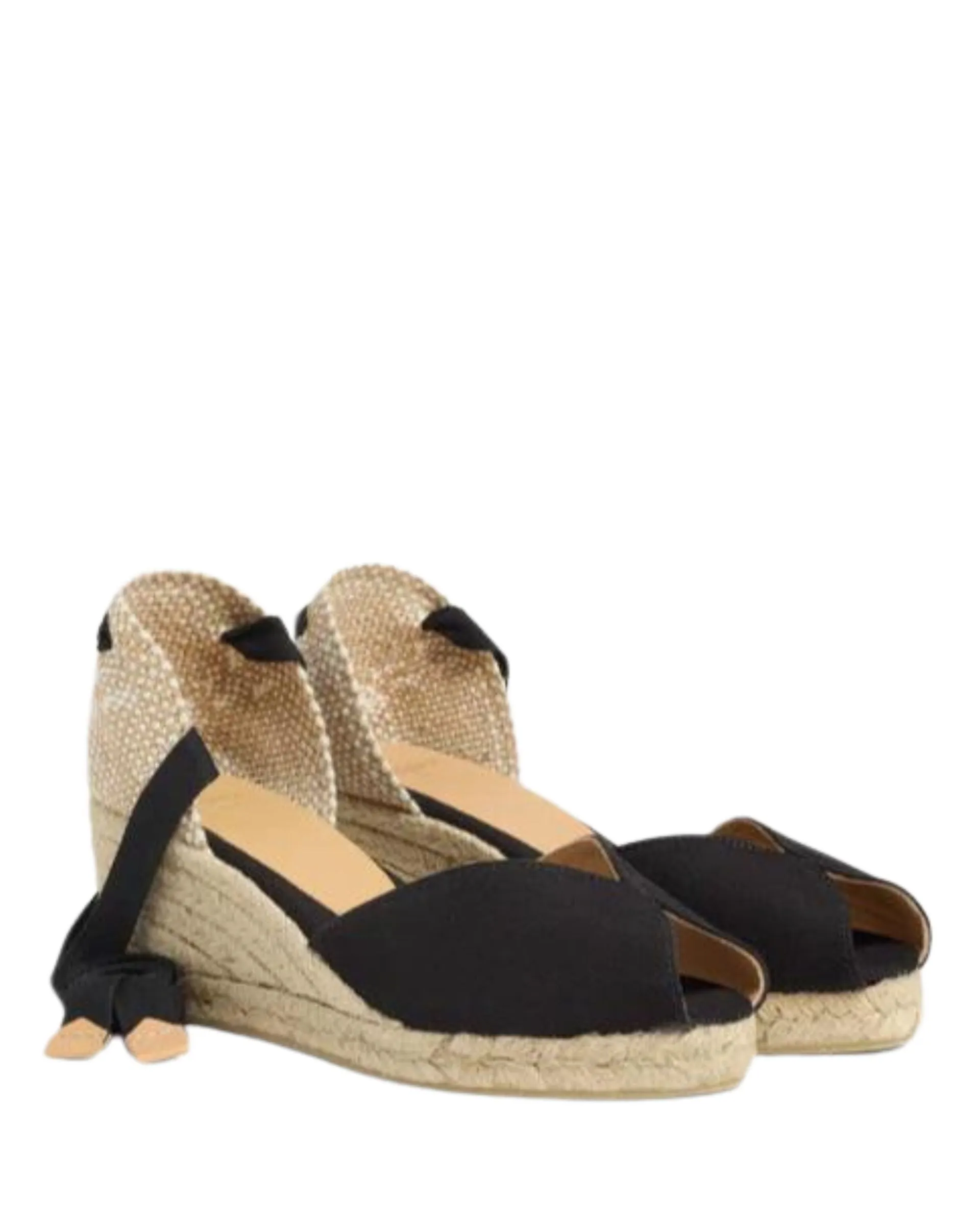 Bilina Wedge Black Espadrille