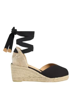 Bilina Wedge Black Espadrille