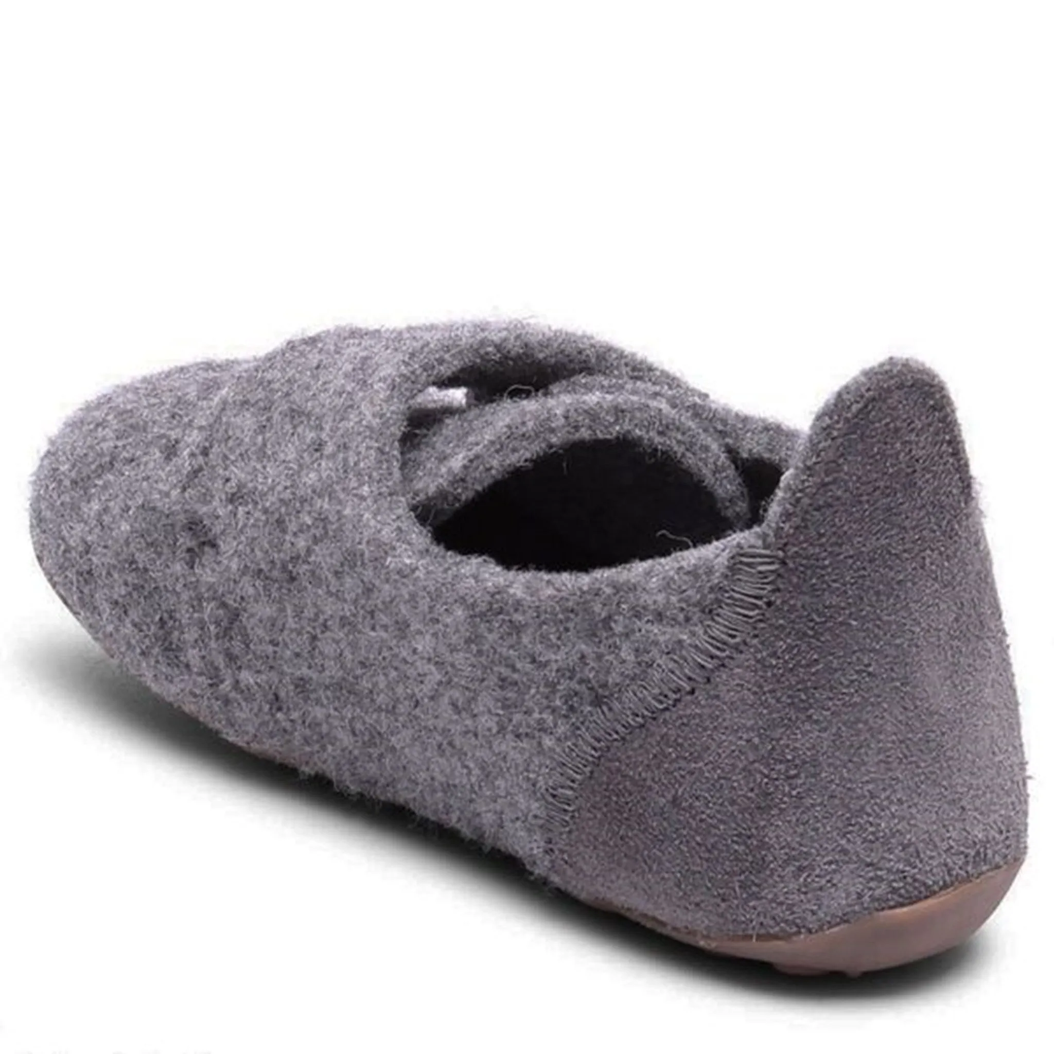 Bisgaard Indoor Shoes Wool Velcro Grey