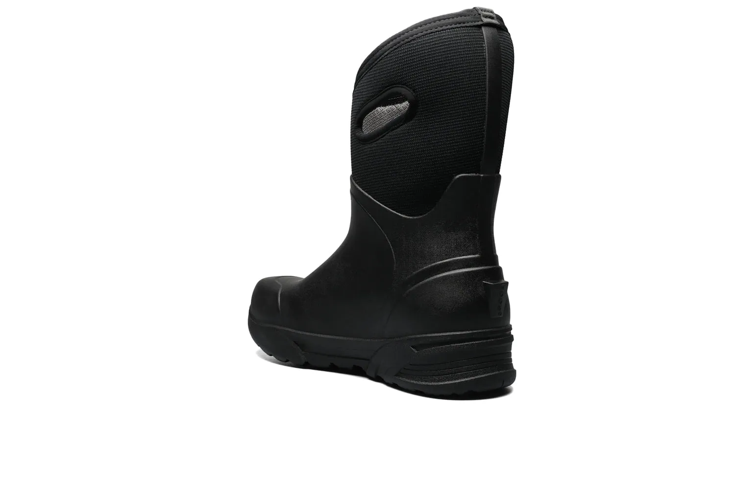 Bogs Mens Bozeman Mid Black Rubber Work Boots