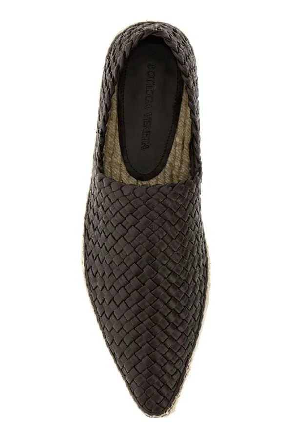 BOTTEGA VENETA | Dark brown nappa leather espadrilles