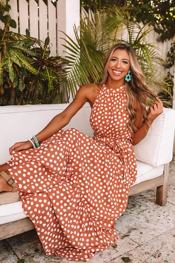 Bound For The Bahamas Polka Dot Maxi