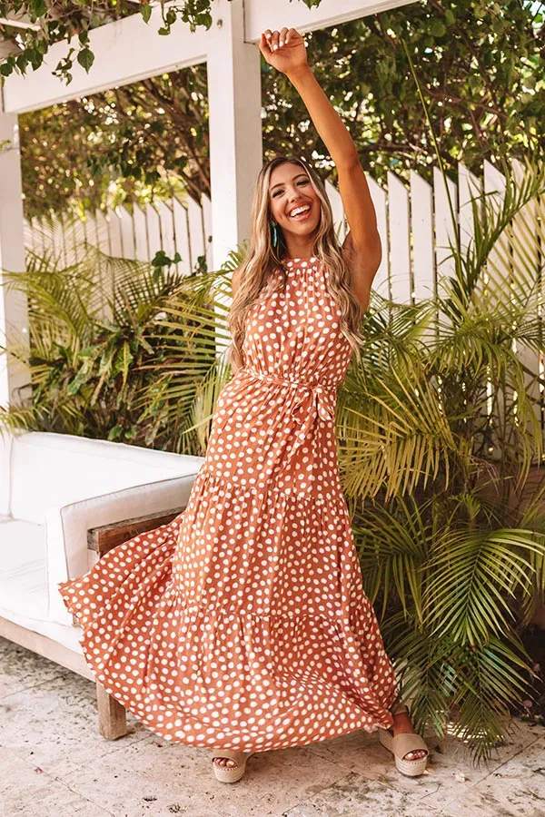 Bound For The Bahamas Polka Dot Maxi