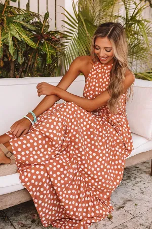 Bound For The Bahamas Polka Dot Maxi