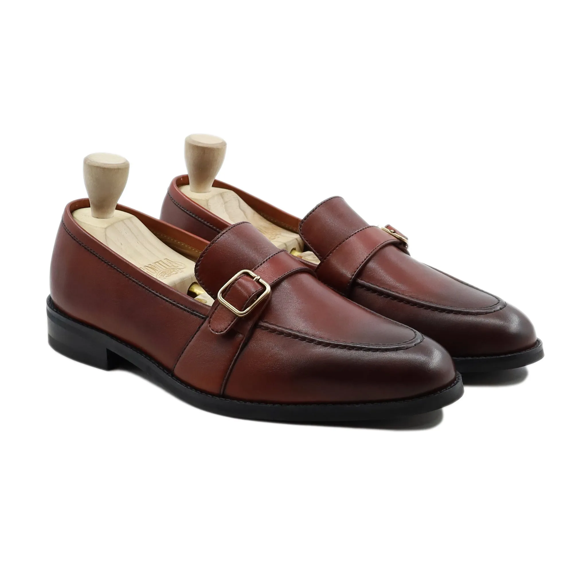 Brixton - Men's Burgendy Calf Leather Loafer