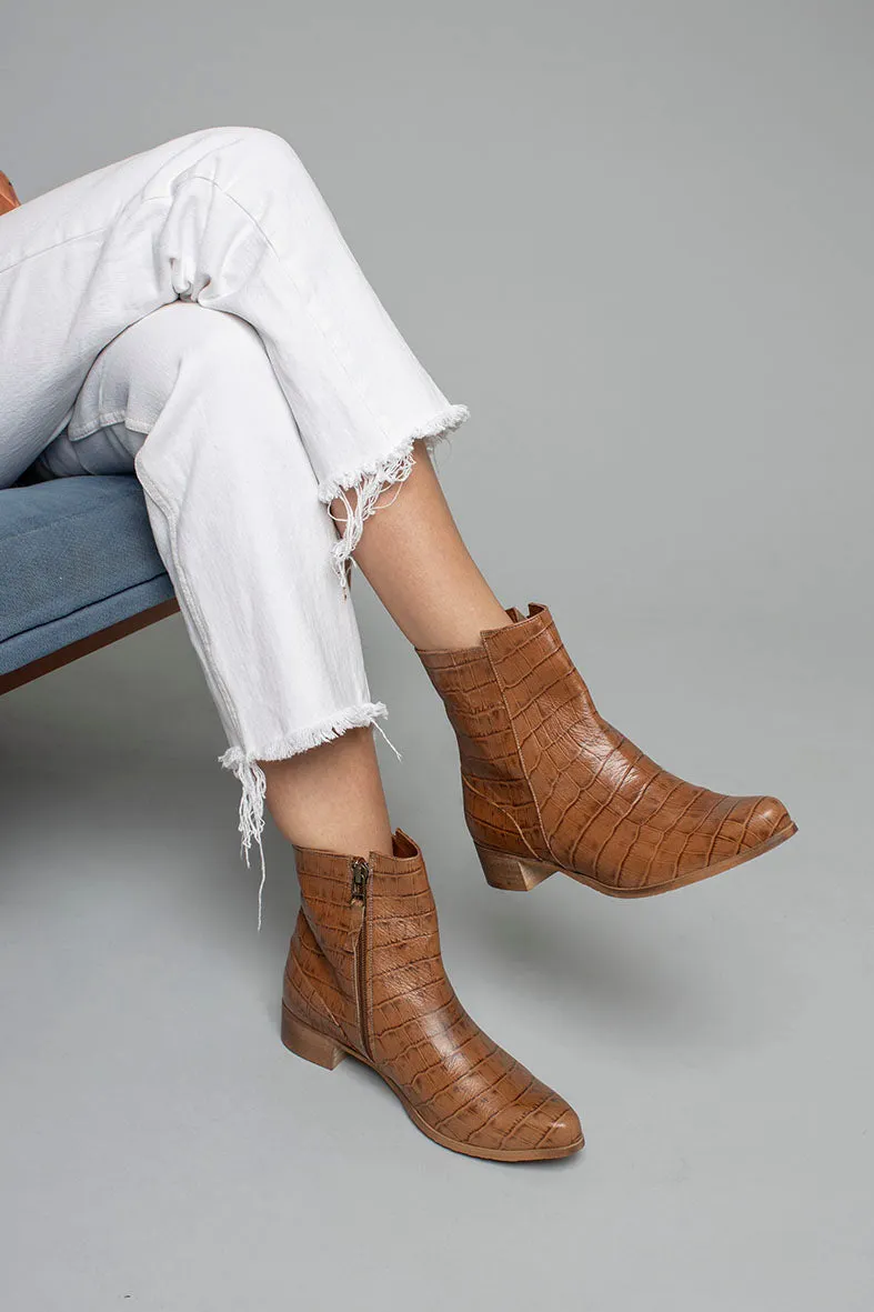 Brown Crane - Ankle Boots