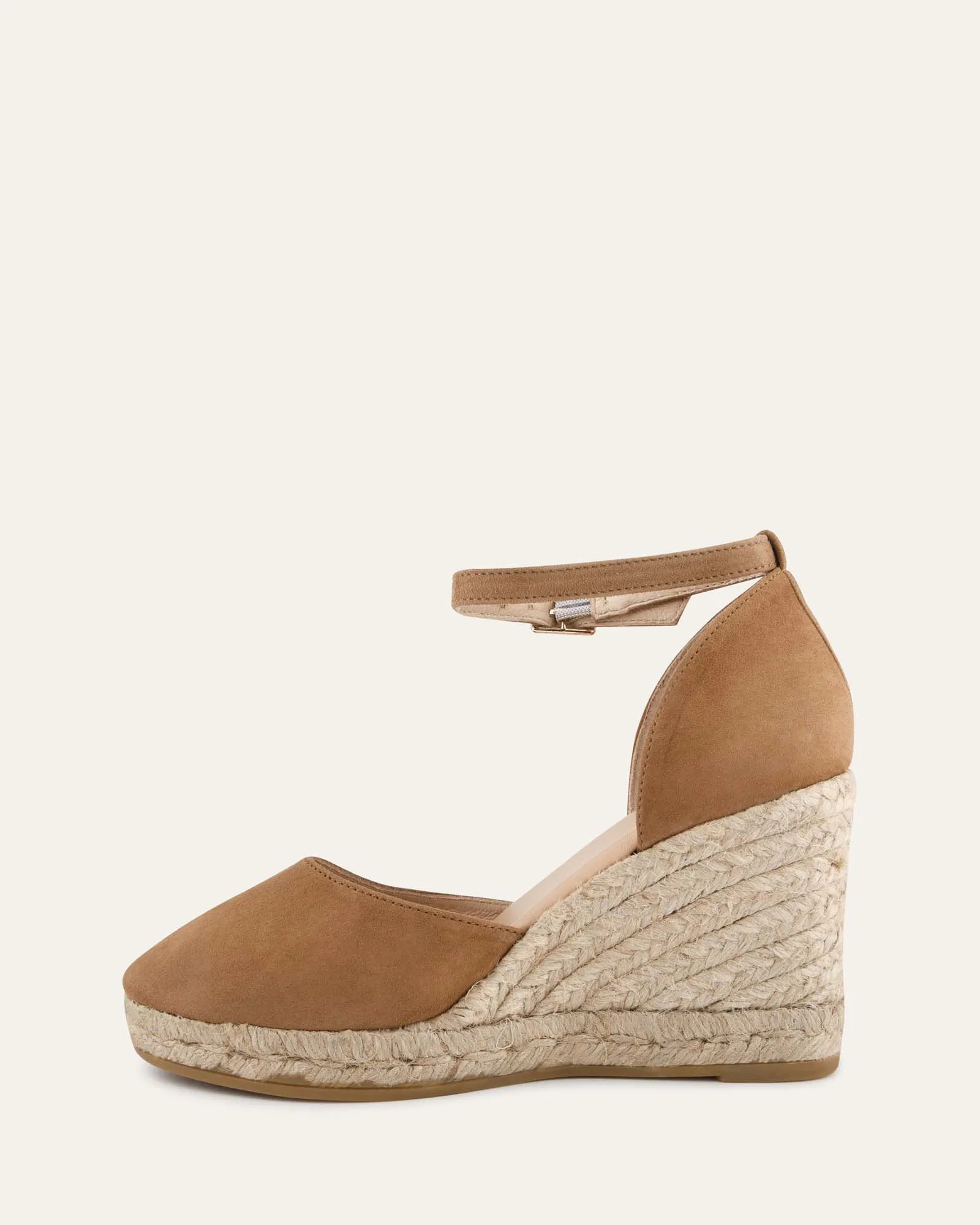 CAIRO HIGH HEEL ESPADRILLES CAMEL SUEDE