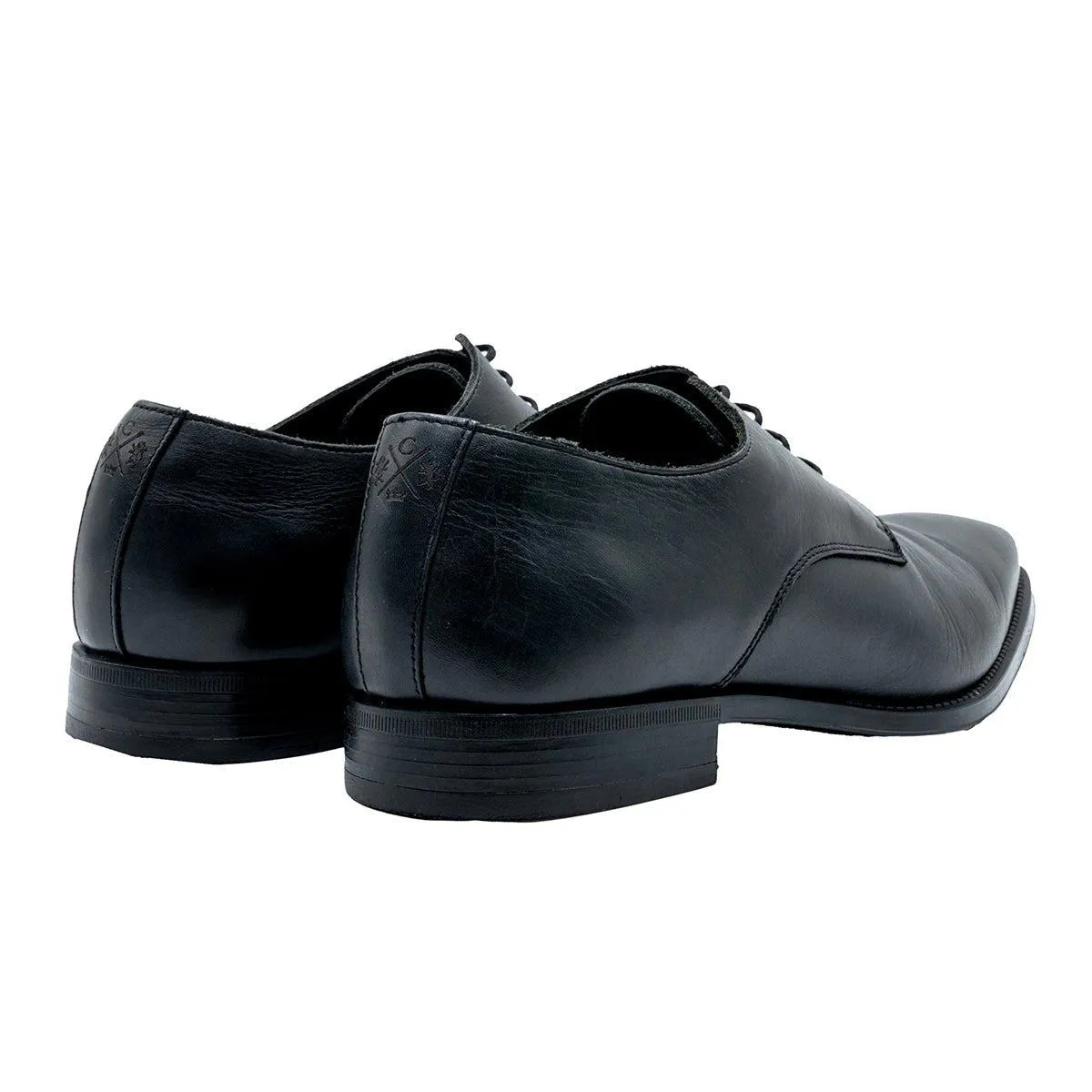 Camp David Formal Lace Ups Leather Black Colour For Men