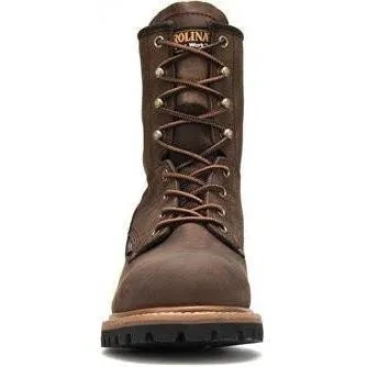 Carolina Men's Elm 8” Waterproof Logger Work Boot - Brown - CA8821