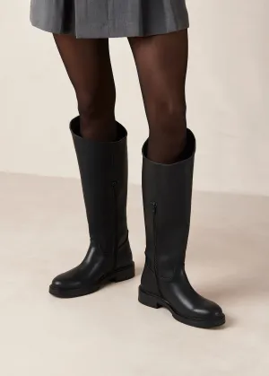 Carson Black Vegan Leather Boots