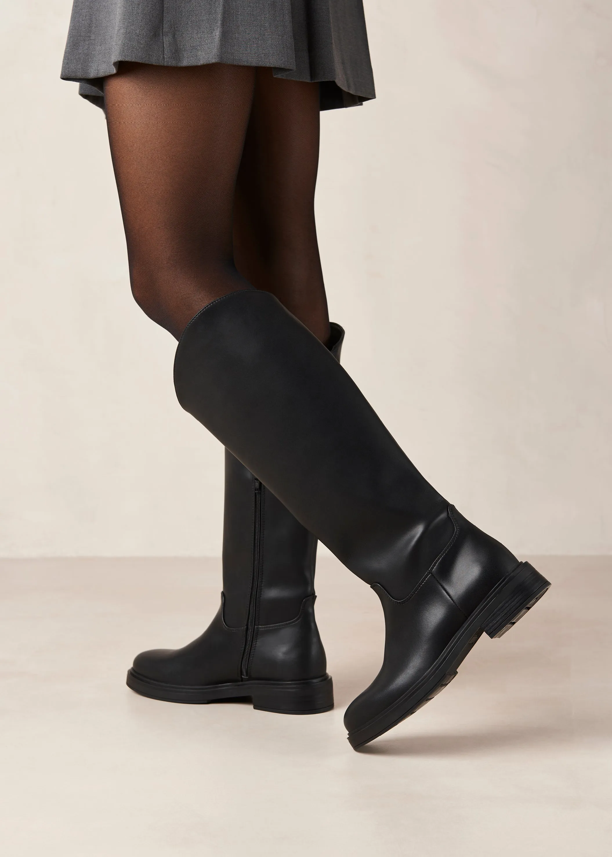 Carson Black Vegan Leather Boots