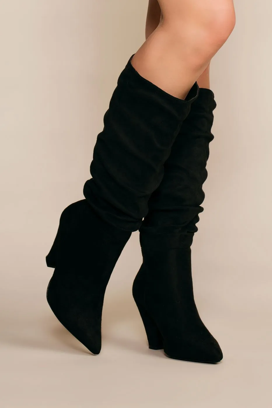 Cassie Pointy Toe Slouchy Boots