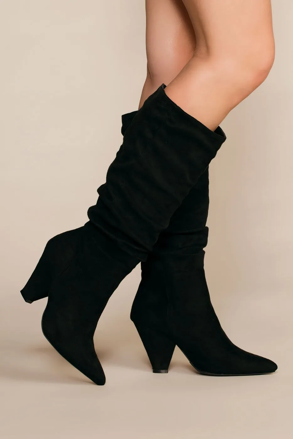 Cassie Pointy Toe Slouchy Boots