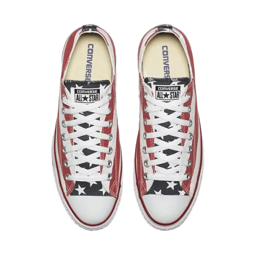 Converse Ct As Print Carryover Unisex Lifestyle Shoes White Red  M3494 Ct