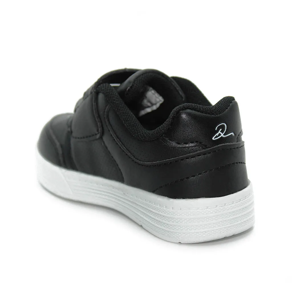 D School Sneakers Black White Infants Walkers Toddlers Boys - Kids Shoes