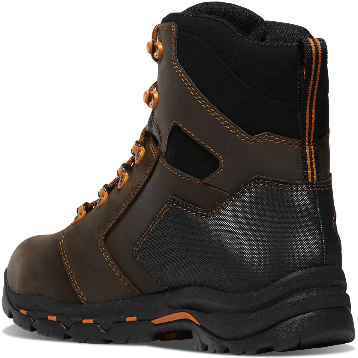 Danner Men's Vicious 6" Safety Toe WP Slip Resist Work Boot -Brown- 13880