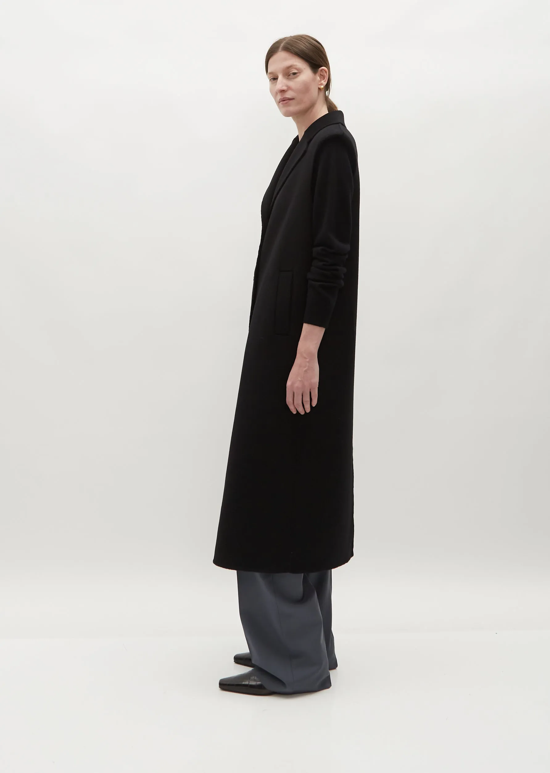 Deanna Wool Cashmere Sleeveless Coat