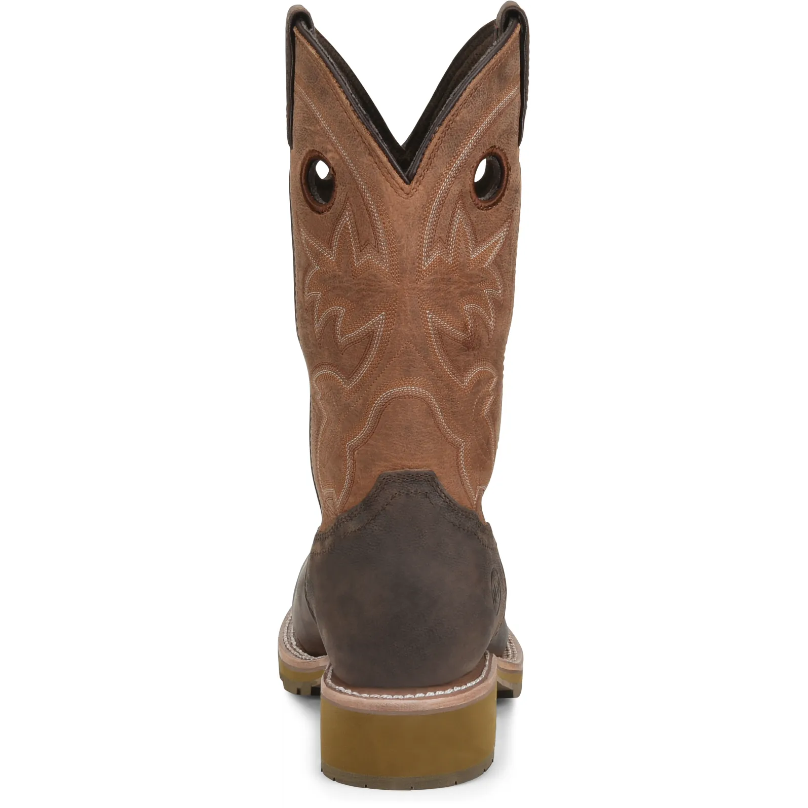 Double H Men's Abner 12" Comp Toe WP Western Work Boot- Brown - DH5353