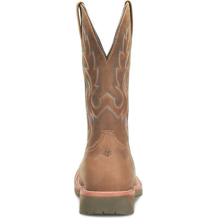 Double H Men's Roper 12" Wide SQ Toe Comp Toe Western Work Boot -Brown- DH6141