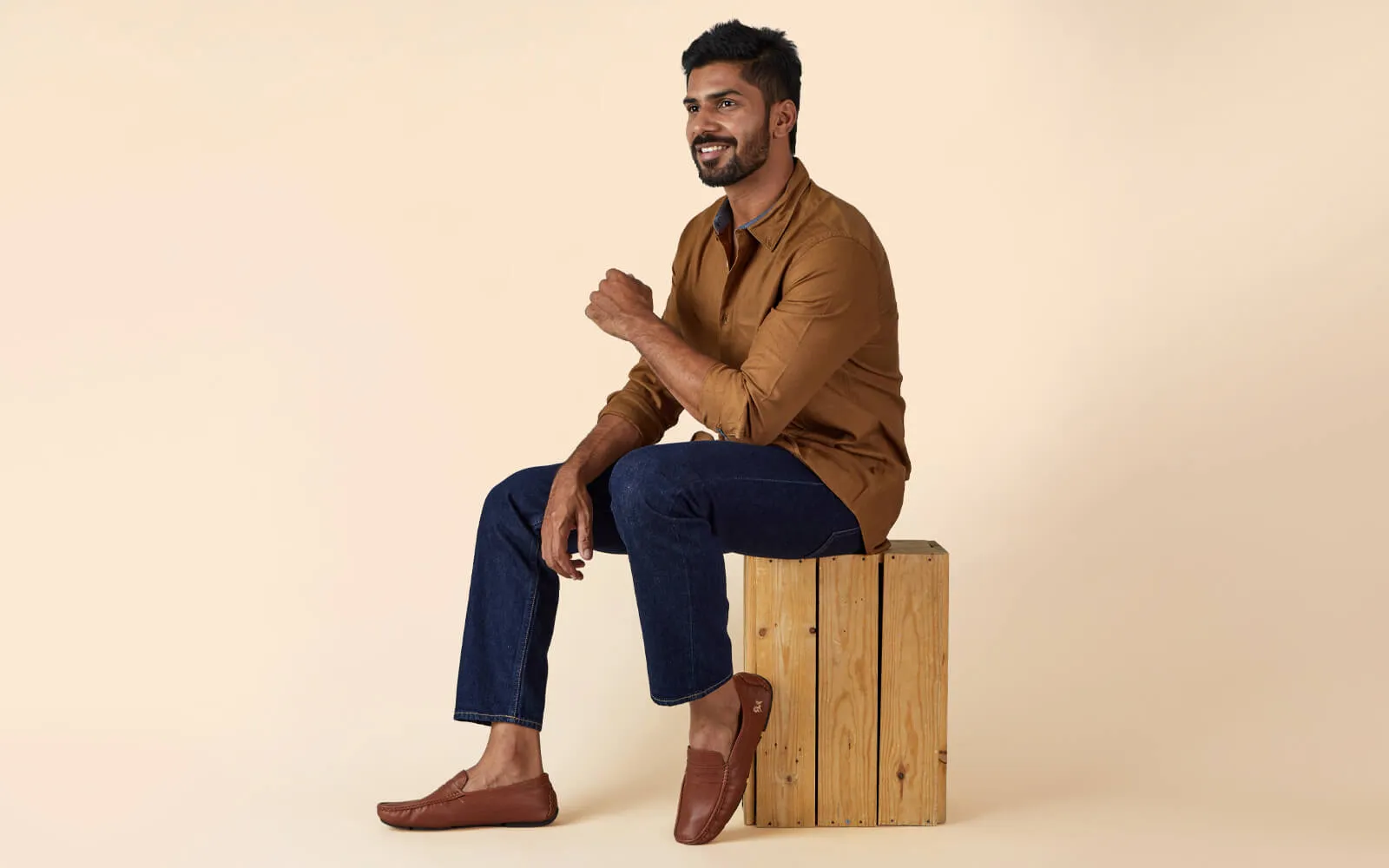 Dress Loafers : Tan