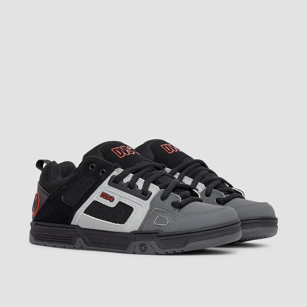 DVS Comanche Shoes - Black/Grey/Red Nubuck