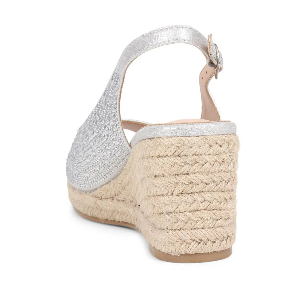 Embellished Espadrille Sandals - HUANG39007 / 324 903