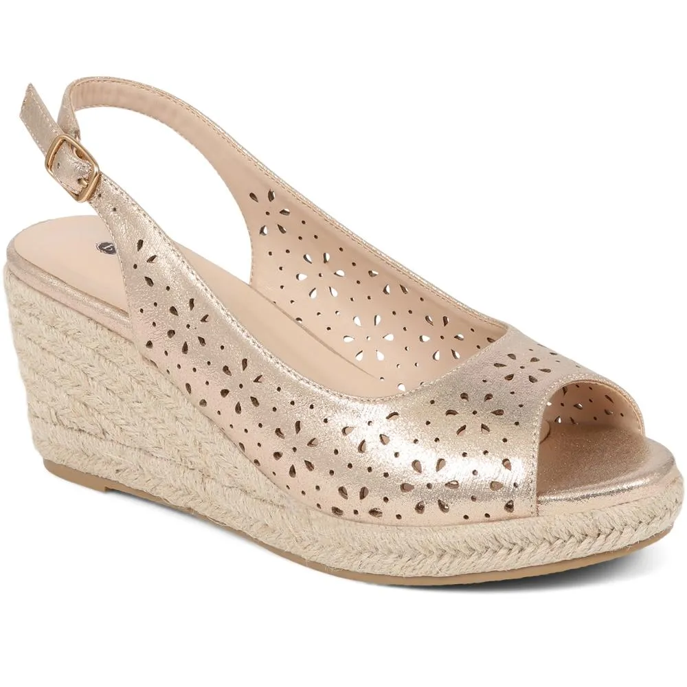 Espadrille Wedge Sandals - HUANG39003 / 324 901