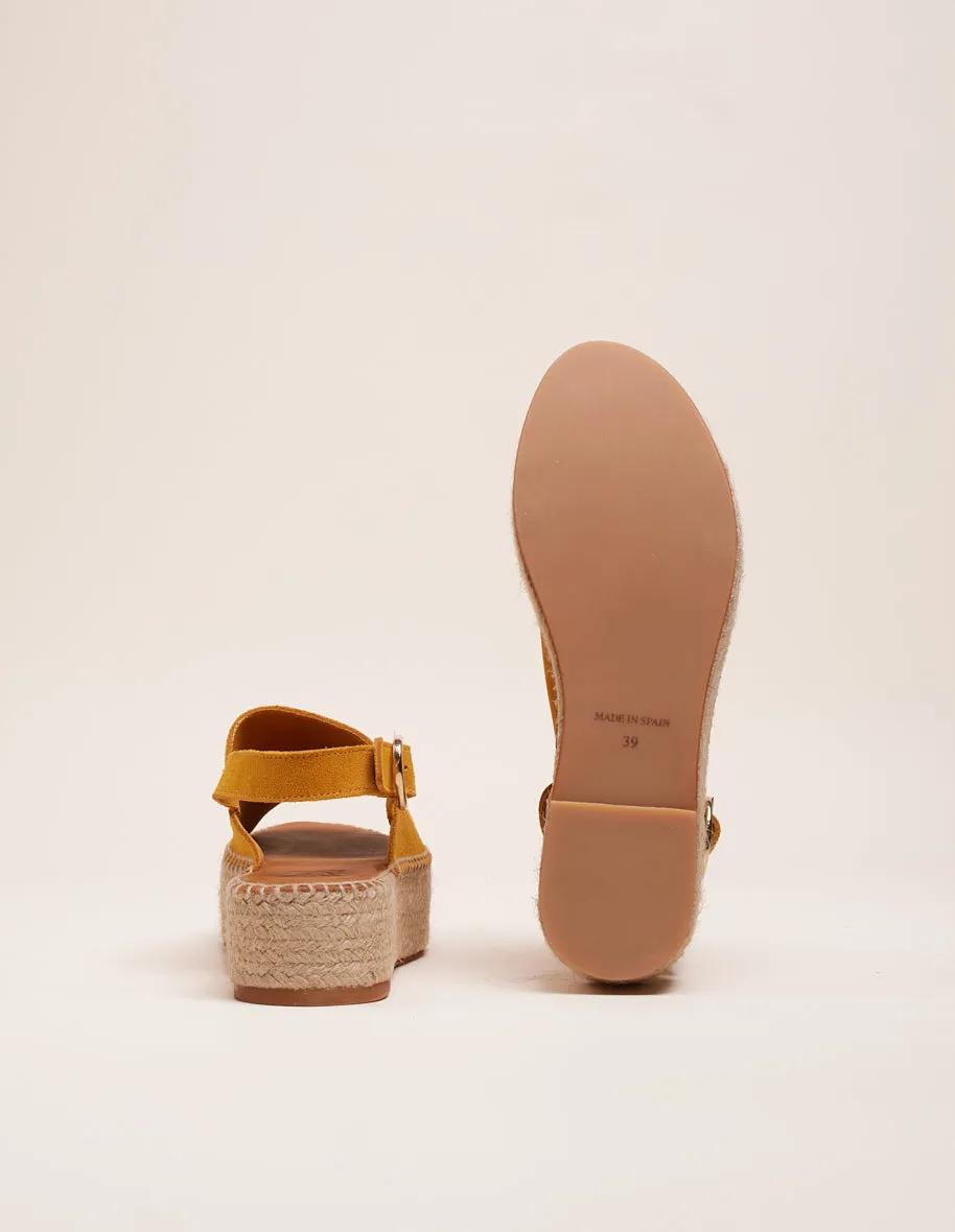 Espadrilles Maya - Suède moutarde