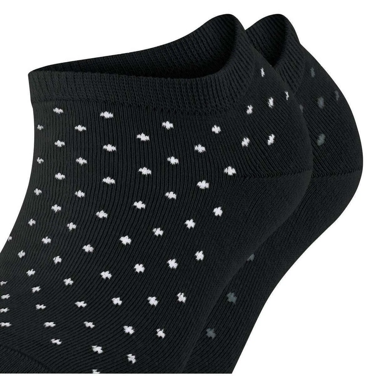 Esprit Fine Dot 2 Pack Sneaker Socks - Black