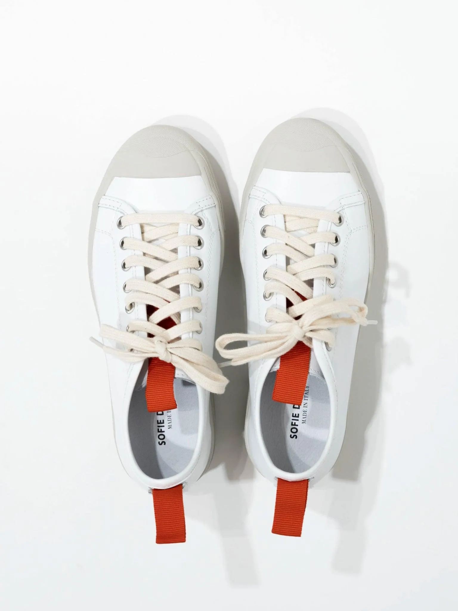 Fable Leather Sneakers - White/Clay