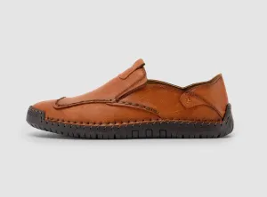 FitVille Men's Casual Slip-On Leather Shoes