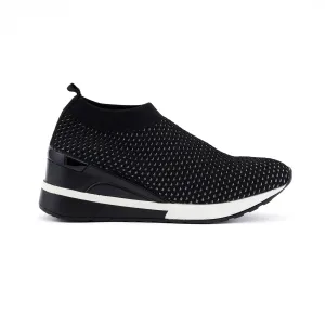 Giovanni Black & Silver Sneakers