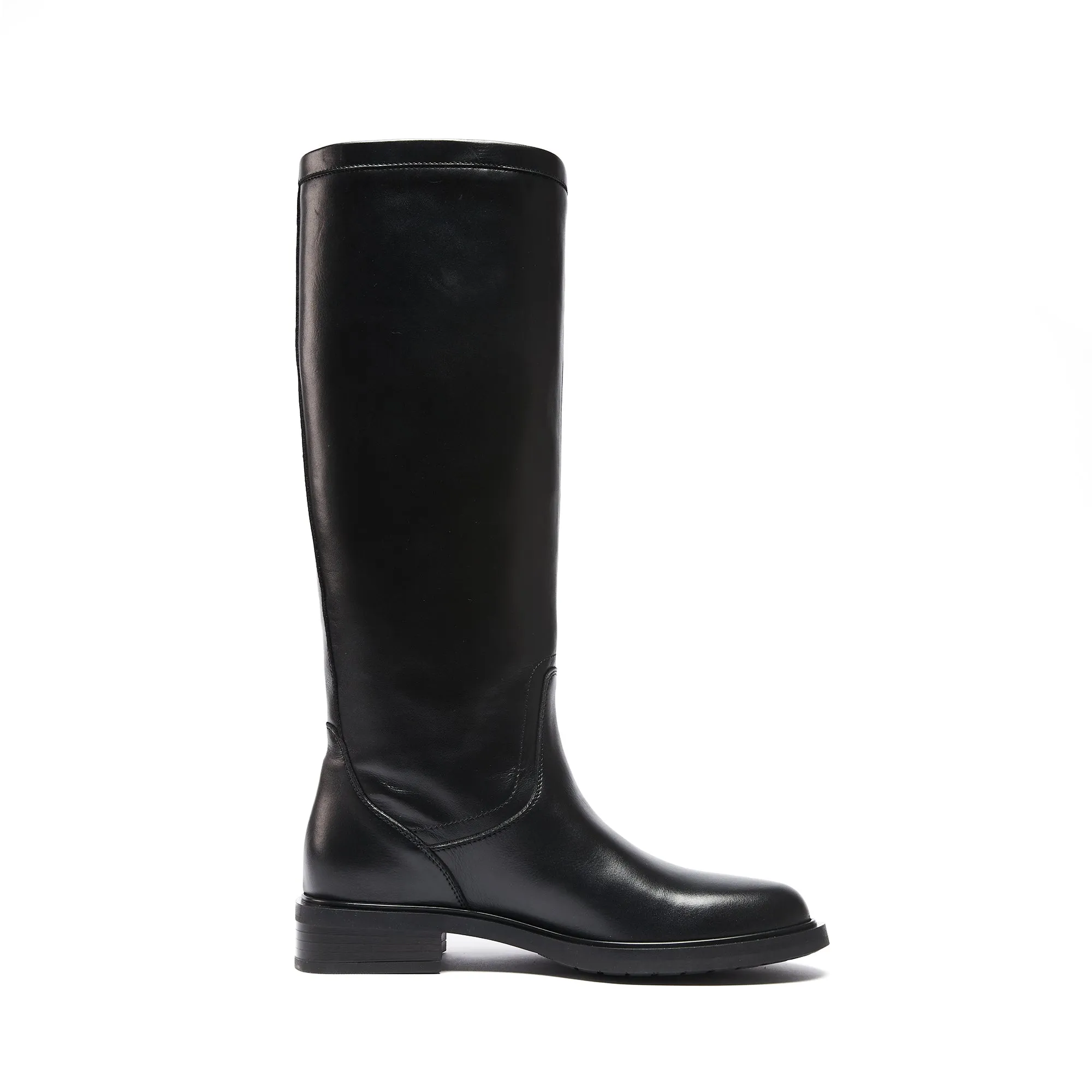 High tublular boot black