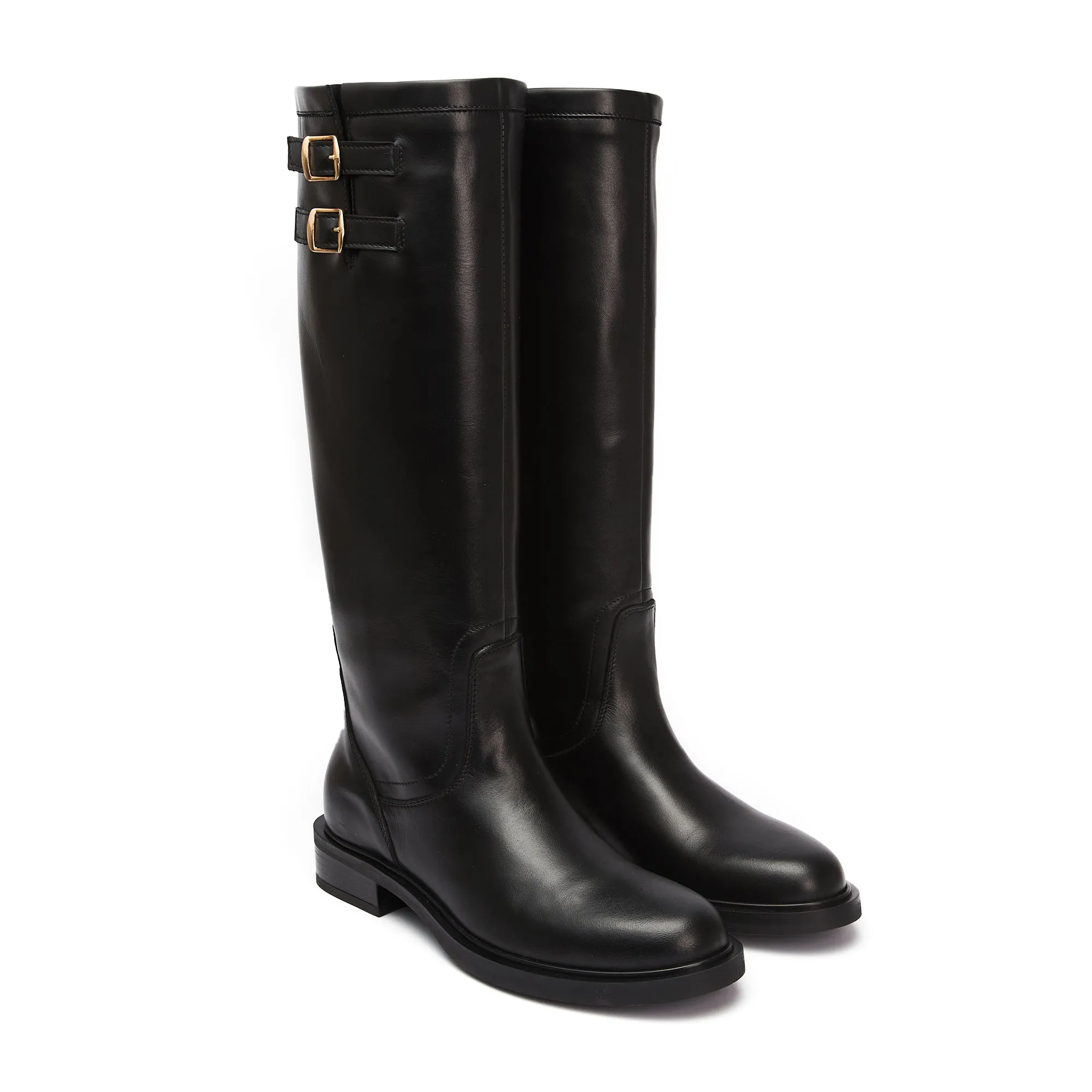 High tublular boot black