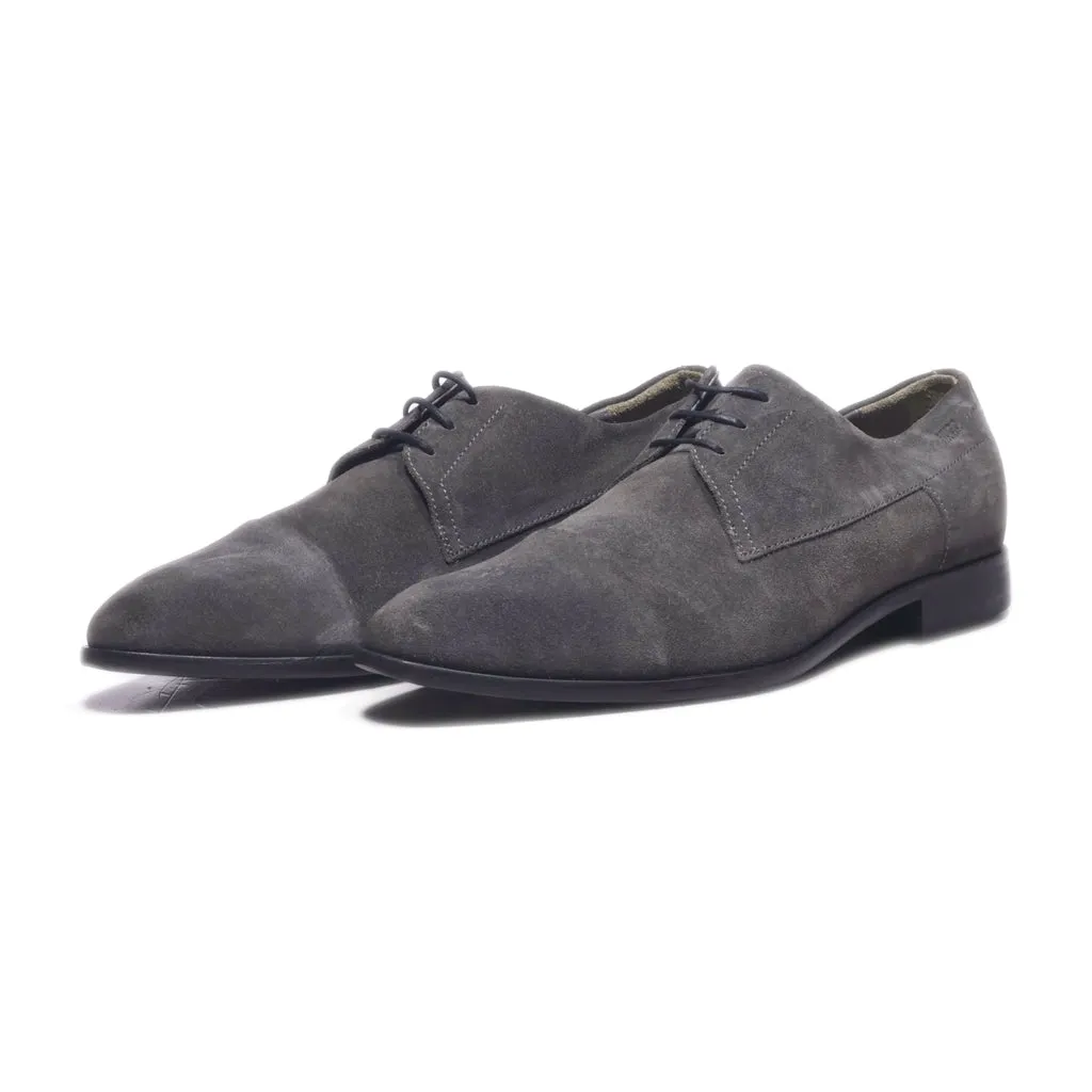 Hugo Boss Formal Lace Ups Suede Grey Colour For Men