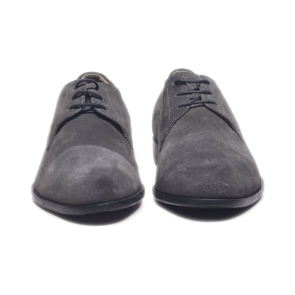 Hugo Boss Formal Lace Ups Suede Grey Colour For Men