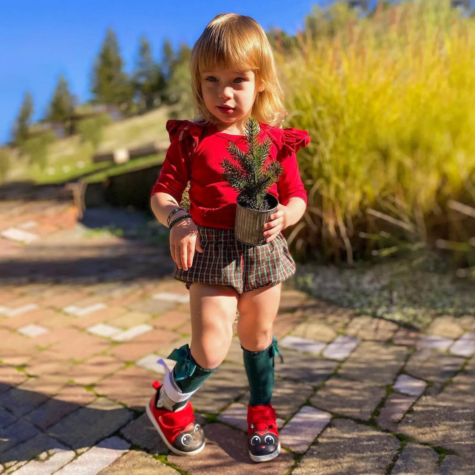 Ladybug Squeaky Toddler Shoes  | Red