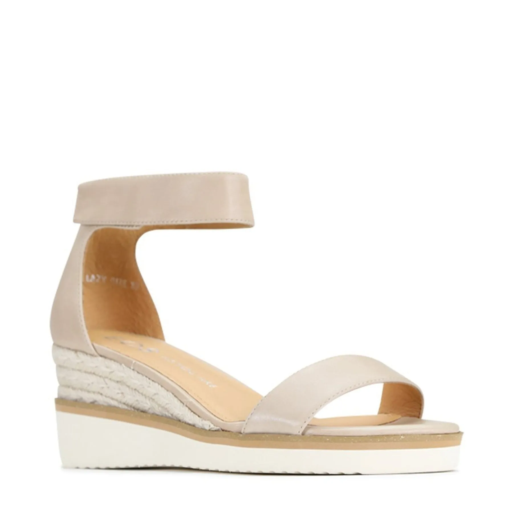 LAZY LEATHER ESPADRILLES SANDALS