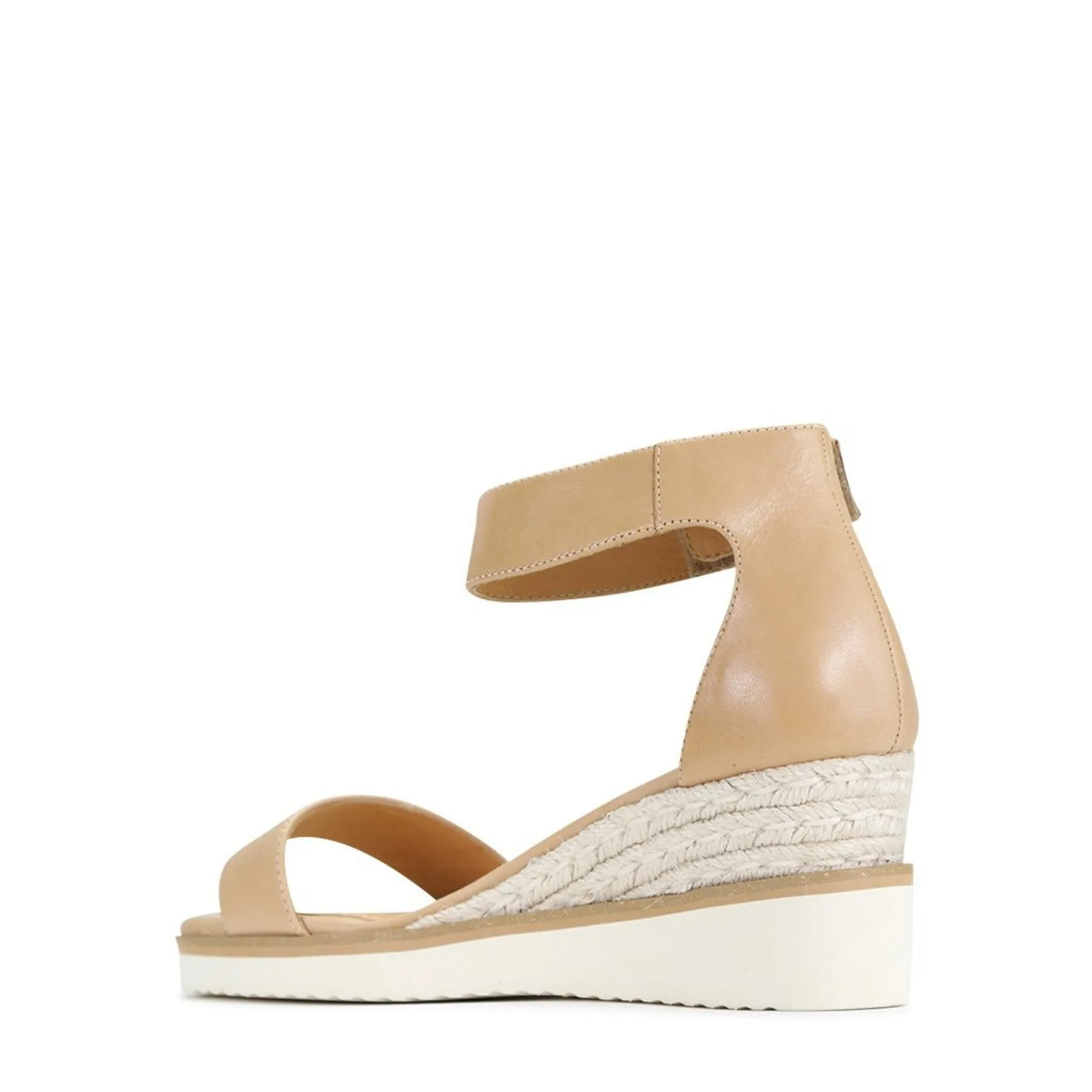 LAZY LEATHER ESPADRILLES SANDALS