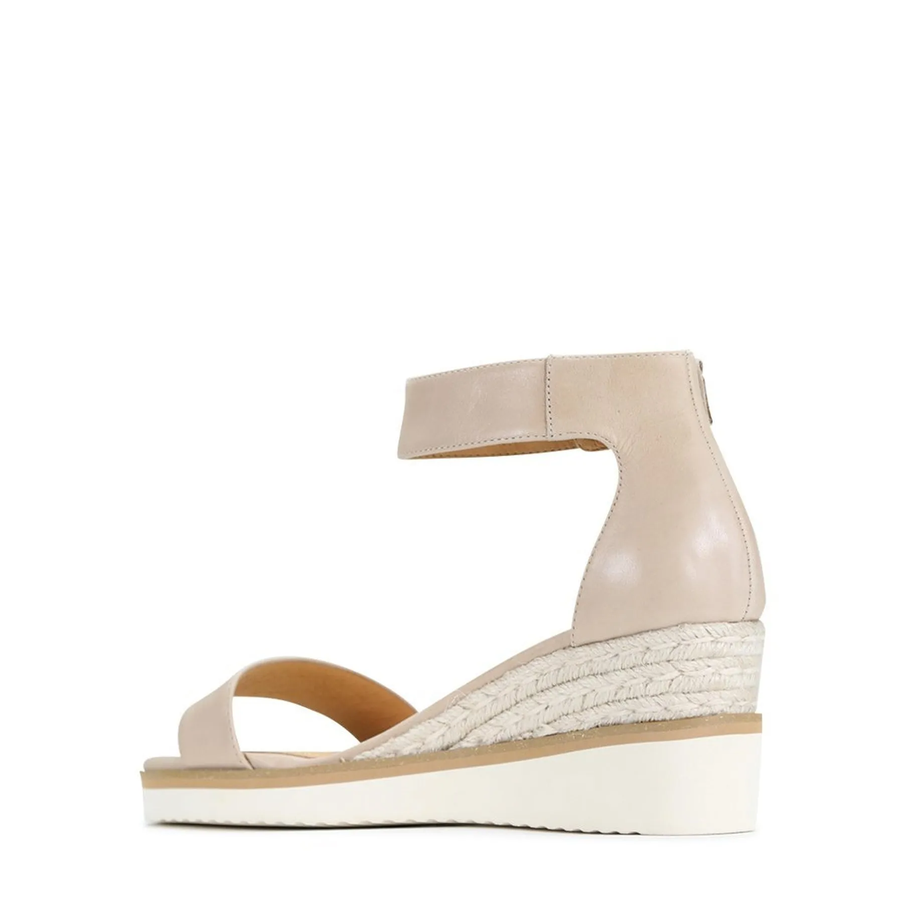 LAZY LEATHER ESPADRILLES SANDALS