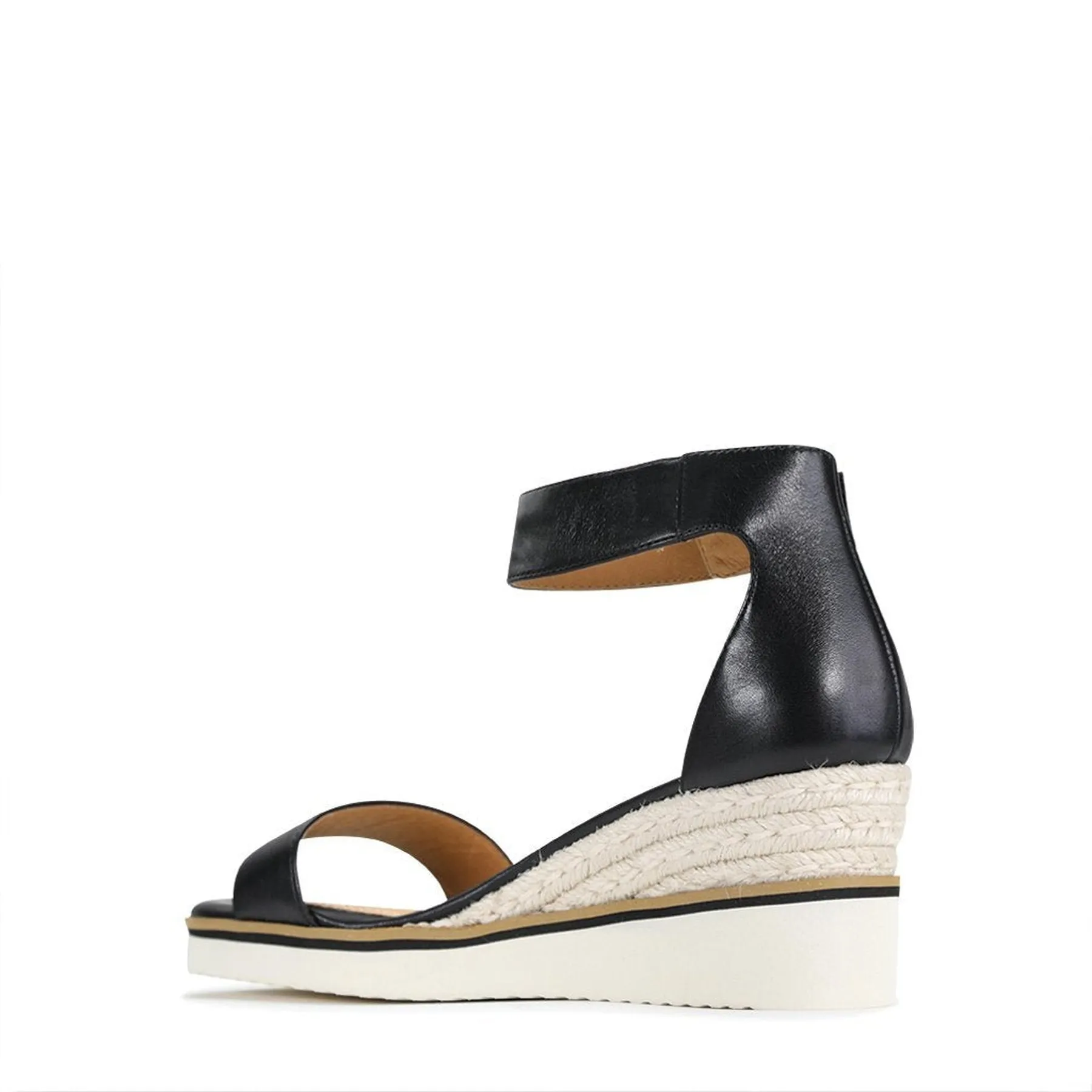 LAZY LEATHER ESPADRILLES SANDALS