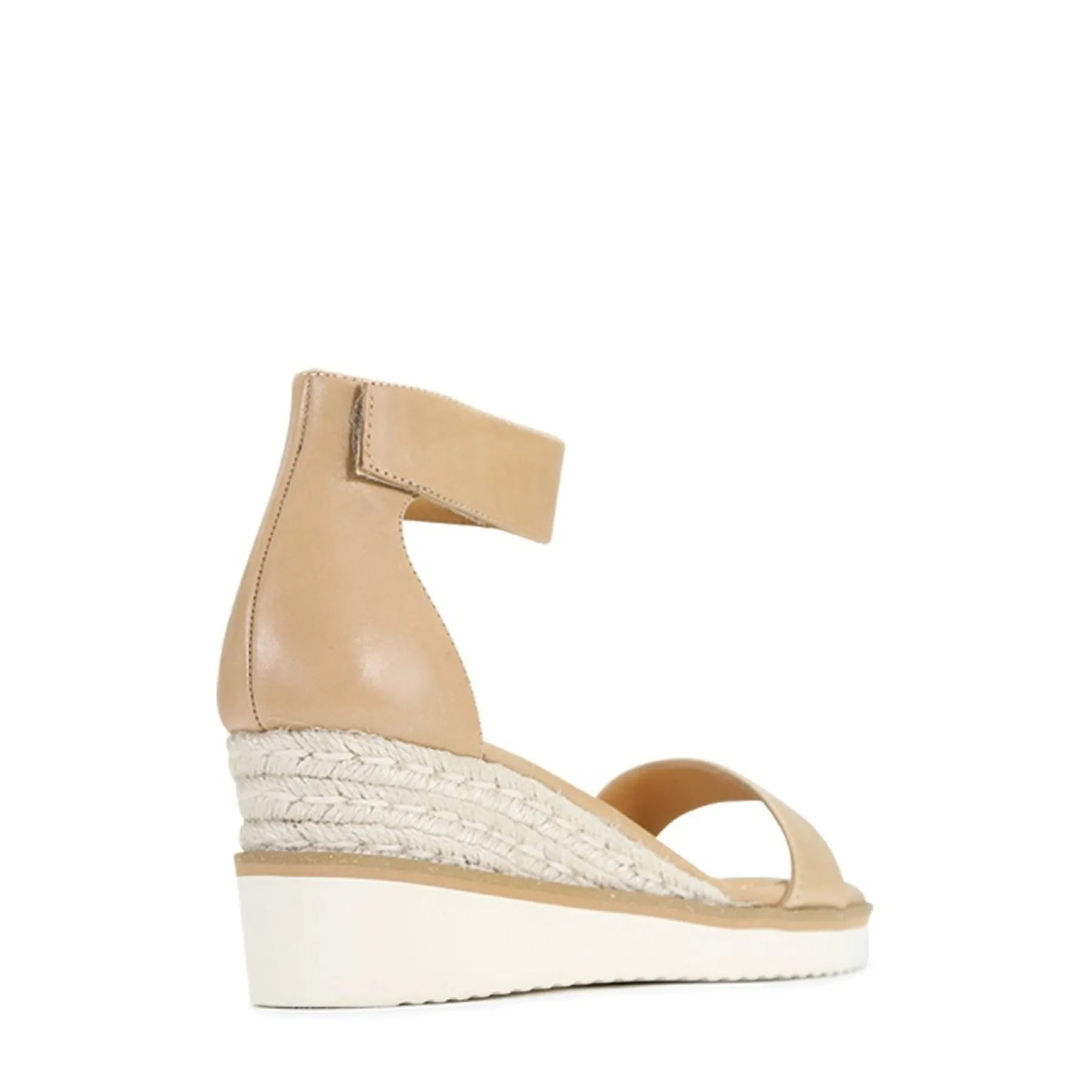 LAZY LEATHER ESPADRILLES SANDALS